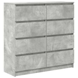 Berkfield Home Sideboard Concrete Grey 100x35x99 cm Engineered Wood - Size: 100 x 35 x 99 cm - thumbnail 2