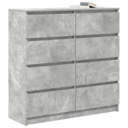 Berkfield Home Sideboard Concrete Grey 100x35x99 cm Engineered Wood - Size: 100 x 35 x 99 cm - thumbnail 4