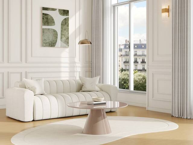 Vente-unique Metal Coffee Table - Shiny Beige - DINEGA - image 1