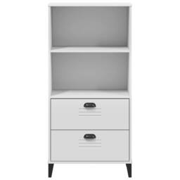 Berkfield Home Decorative Bookcase VIKEN White 60x35x123 cm Engineered Wood - Size: 60 x 35 x 123 cm - thumbnail 6
