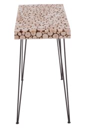 Orsina Distinctive Design Console Table, Versatile & Functional Hallway Table, Easy To Maintain Living Room Table in Black - thumbnail 3
