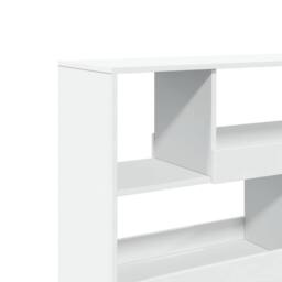 Berkfield Home Classic Book Cabinet/Room Divider White 100x33x94.5 cm - thumbnail 7