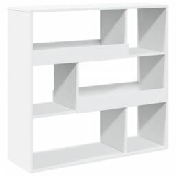 Berkfield Home Classic Book Cabinet/Room Divider White 100x33x94.5 cm - thumbnail 6