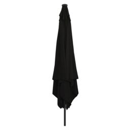 Berkfield Home Square Garden Umbrella with LED Lights 295x245 cm Black - thumbnail 2