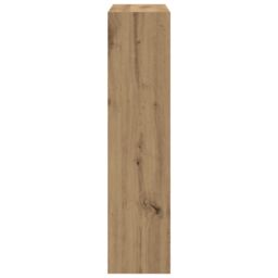 Berkfield Home Shoe Cabinet with Flip Drawer Smoked Oak 80x21x87, 5 cm in Brown - thumbnail 7