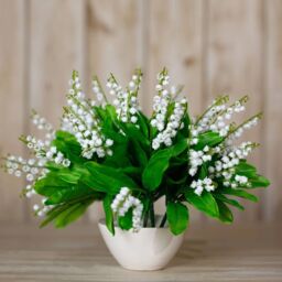 Hill Interiors Lily Of The Valley Artificial Flower in White - thumbnail 4