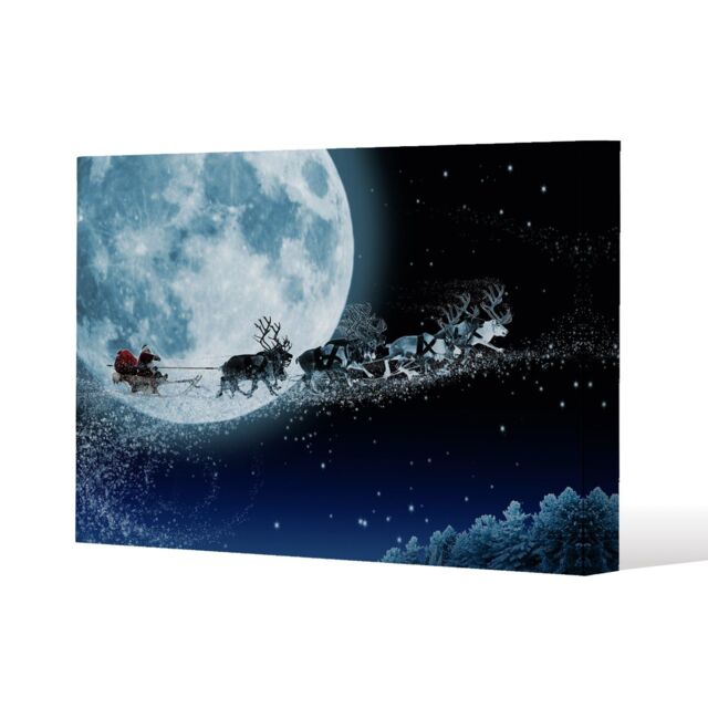 Benjamin Tate Design Magic santa's sleigh (canvas) / 46 x 31 x 4cm in Natural - Size: 46 x 31 x 4 cm - image 1