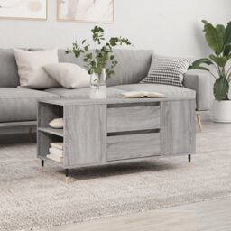 Berkfield Home Coffee Table Grey Sonoma 102x44.5x50 cm Engineered Wood - thumbnail 1