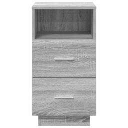 Berkfield Home Bedside Cabinet with 2 Drawers Grey Sonoma 36x36x68 cm - Size: 36 x 36 x 68 cm - thumbnail 4