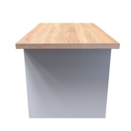 Ready Assembled 2 U Norton Bottom Drawer Coffee Table (Ready Assembled) in White - Size: Medium - thumbnail 3