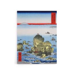 "Artery8 Futami Bay In Ise Province Canvas Wall Art Print Hiroshige in Blue - Size: W24"" x H32""" - thumbnail 1