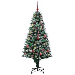 Berkfield Home Artificial Christmas Tree with 300 LEDs with Stand Green 180 cm - thumbnail 6