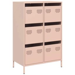 Berkfield Home Highboard Pink 68x39x101.5 cm Steel - thumbnail 2