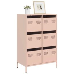 Berkfield Home Highboard Pink 68x39x101.5 cm Steel