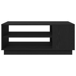 Berkfield Home Black Oak Coffee Table 102x55x43 cm Made from Engineered Wood - Size: 102 x 55 x 43 cm - thumbnail 6