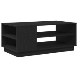 Berkfield Home Black Oak Coffee Table 102x55x43 cm Made from Engineered Wood - Size: 102 x 55 x 43 cm - thumbnail 5