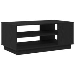 Berkfield Home Black Oak Coffee Table 102x55x43 cm Made from Engineered Wood - Size: 102 x 55 x 43 cm - thumbnail 2