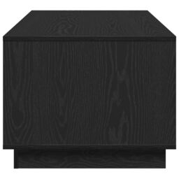 Berkfield Home Black Oak Coffee Table 102x55x43 cm Made from Engineered Wood - Size: 102 x 55 x 43 cm - thumbnail 7