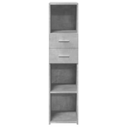 Berkfield Home Highboard Concrete Grey 30x42.5x124 cm Engineered Wood - thumbnail 4