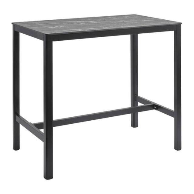 netfurniture Richmond Marble Poseur Table Black with Paris Table Base - 119 X 69cm - Size: 119 X 69 cm - image 1