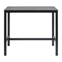 netfurniture Richmond Marble Poseur Table Black with Paris Table Base - 119 X 69cm - Size: 119 X 69 cm - thumbnail 2
