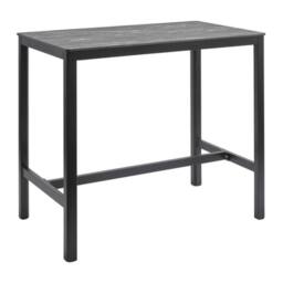netfurniture Richmond Marble Poseur Table Black with Paris Table Base - 119 X 69cm - Size: 119 X 69 cm - thumbnail 1