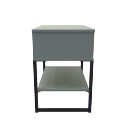 Ready Assembled 2 U Tamworth Single Open Bedside Cabinet (Ready Assembled) in Pale Green - thumbnail 2