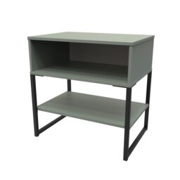 Ready Assembled 2 U Tamworth Single Open Bedside Cabinet (Ready Assembled) in Pale Green - thumbnail 3