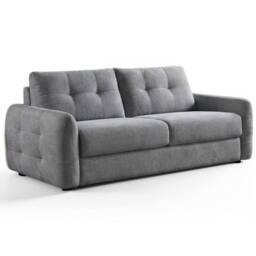 Furnishings For Less UK Aspen Fabric 3 Seater Large Sofa Bed Grey Living Room Sleeper - thumbnail 5