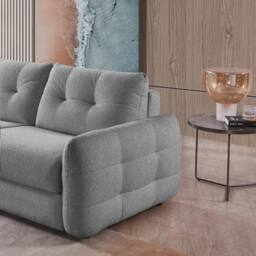Furnishings For Less UK Aspen Fabric 3 Seater Large Sofa Bed Grey Living Room Sleeper - thumbnail 2