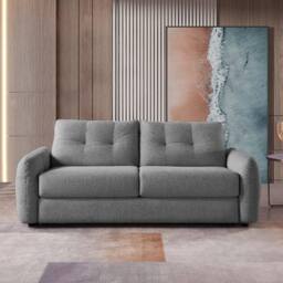 Furnishings For Less UK Aspen Fabric 3 Seater Large Sofa Bed Grey Living Room Sleeper - thumbnail 3