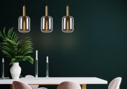 Lucide 'JOANET' Dimmable Adjustable Stylish Indoor Bar Pendant Light 3xE27 in Grey - thumbnail 5