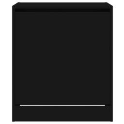 Berkfield Home Shoe Cabinet Black 60x42x69 cm Engineered Wood - Size: 60 x 42 x 69 cm - thumbnail 5