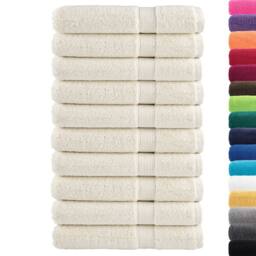 Berkfield Home Premium Sauna Towels SOLUND 10 pcs Cream 80x200 cm 600 gsm - thumbnail 3