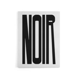 "Artery8 Noir Word Modern Bold Graphic Minimalism Canvas Wall Art Print in White - Size: W12"" x H16""" - thumbnail 1