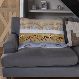 Benjamin Tate Design Egyptian Mythelogical Drawings Blanket in Natural - Size: 120 cm x 150 cm - thumbnail 2