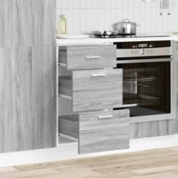 Berkfield Home Bottom Cabinet Grey Sonoma 40x46x81.5 cm Engineered Wood - thumbnail 3