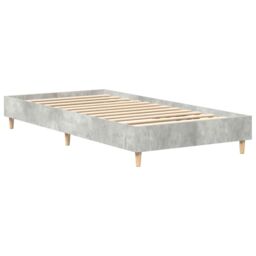 Berkfield Home Bed Frame No Mattress Concrete Grey 75x190 cm Small Single Engineered Wood - thumbnail 4