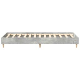 Berkfield Home Bed Frame No Mattress Concrete Grey 75x190 cm Small Single Engineered Wood - thumbnail 6