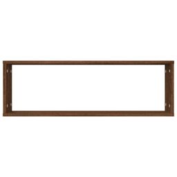 Berkfield Home Wall Cube Shelves 4 pcs Brown Oak 80x15x26.5 cm Engineered Wood - thumbnail 6