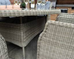 Royalcraft WENTWORTH 6 Seater Ellipse Highback Comfort Dining Set in Beige - thumbnail 3