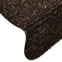 Berkfield Home Self-adhesive Stair Mats 5pcs Dark Brown 56x17x3cm Needle Punch - Size: Medium - thumbnail 6