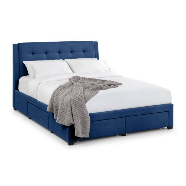 Cheshire Pear 4 Drawer Bed Blue - Superking (180cm) (150cm) - Size: Super King - image 1