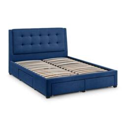 Cheshire Pear 4 Drawer Bed Blue - Superking (180cm) (150cm) - Size: Super King - thumbnail 2