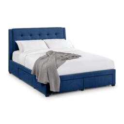 Cheshire Pear 4 Drawer Bed Blue - Superking (180cm) (150cm) - Size: Super King - thumbnail 1