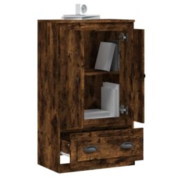 Berkfield Home Highboard Smoked Oak 60x35.5x103.5 cm Engineered Wood in Brown - thumbnail 5