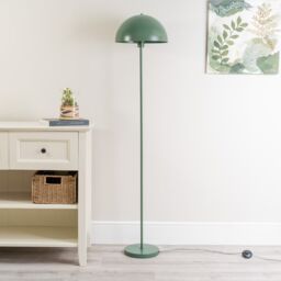 ValueLights Stassi Mushroom Dome Metal Freestanding Floor Lamp Light in Bottle Green - thumbnail 5