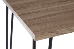 Orsina Wooden Top Borough Dining Table, Sleek Hairpin Legs Dining Table, Spacious Contemporary Table For Dining Room in Natural - thumbnail 4
