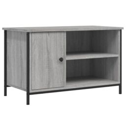 Berkfield Home TV Cabinet Grey Sonoma 80x40x50 cm Engineered Wood - Size: 80 x 40 x 50 cm - thumbnail 2