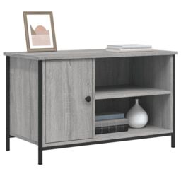 Berkfield Home TV Cabinet Grey Sonoma 80x40x50 cm Engineered Wood - Size: 80 x 40 x 50 cm - thumbnail 3